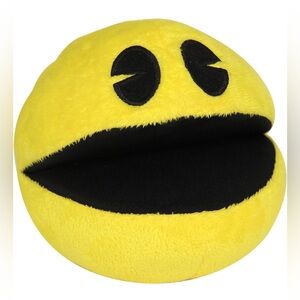 Pac-Man Plush Toy Yellow Classic Video Game Character Soft Stuffed